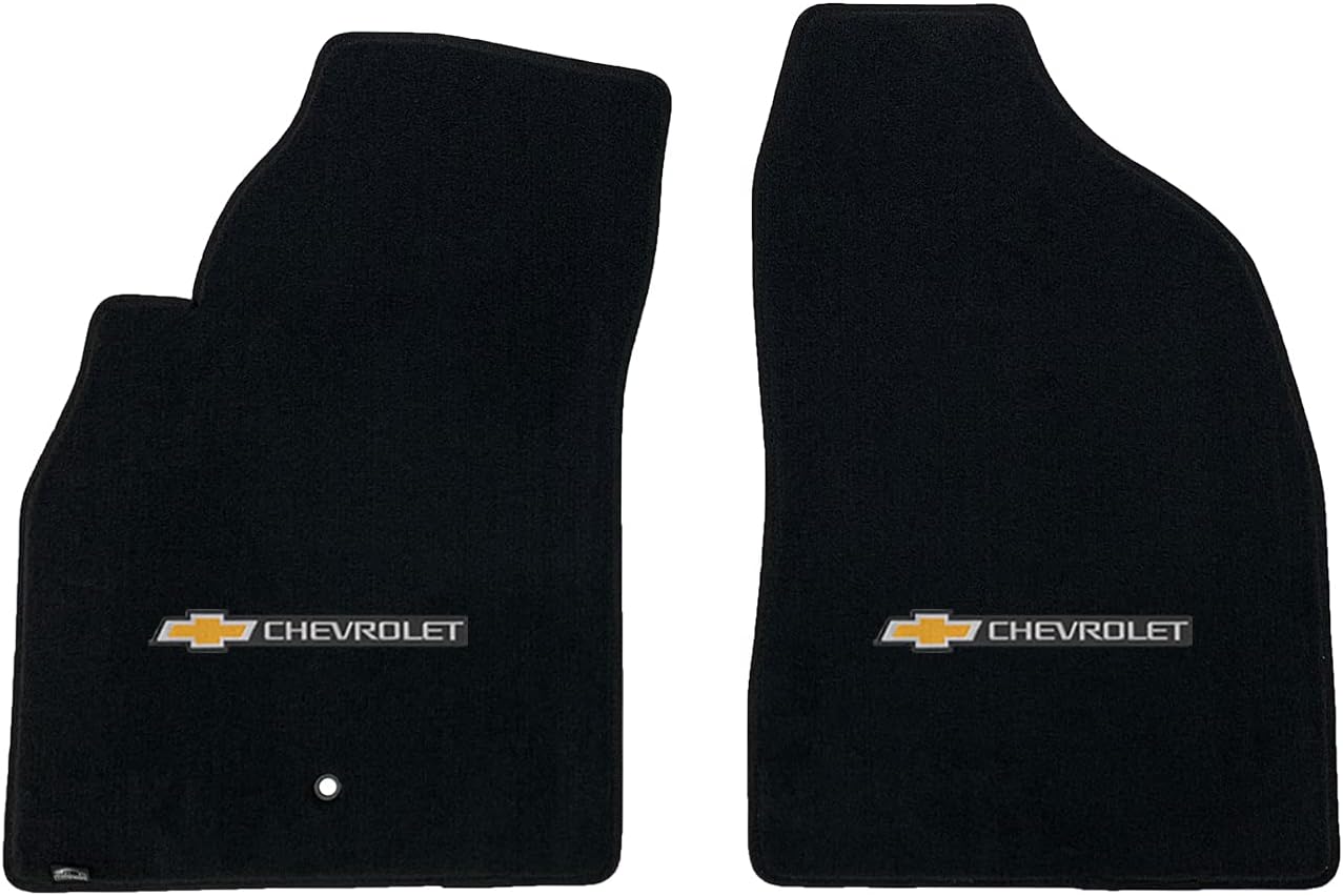 Lloyd Mats Custom-Fit Carpeted Floor Mats Premium Luxury Car Floor Liners for Chevy HHR 2006-2011 - Chevrolet Word + Bowtie (Charcoal, Cargo)