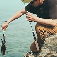 Vista 6 de IMIKEYA Caña de pescar telescópica en hielo para jóvenes, herramienta de aparejos compacta y duradera