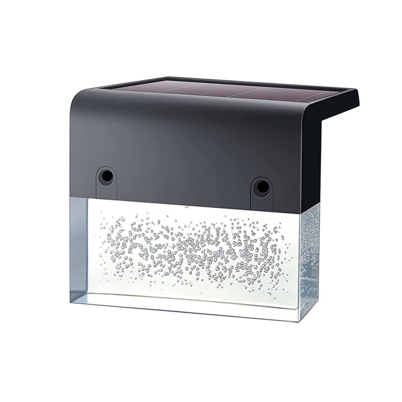 Fafeicy Lámparas Solares para Cercas, 2 Modos de Iluminación IP65, Luz Impermeable para Cubierta de Escalera de Pared de Jardín con 7 Cambios de Color para Patio Trasero Al (Azúcar en cubos estilo 4