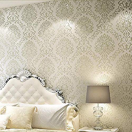 Papier peint non tissé 3D relief moderne et isolant phonique pour chambre