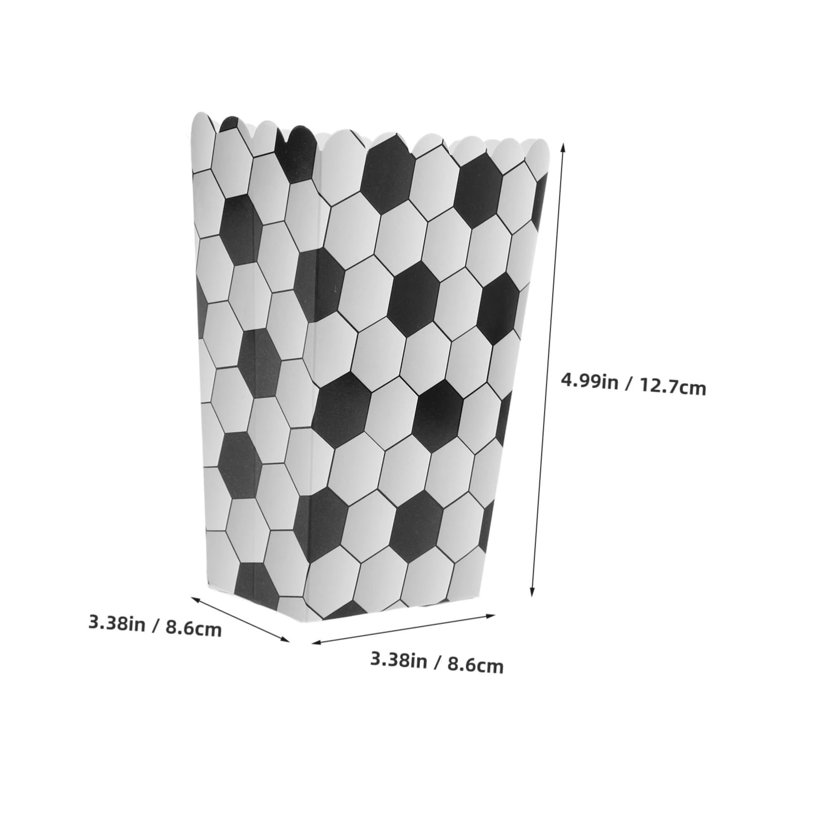 KICHOUSE 6pcs Soccer Themed Treat Boxes for Football Party Favors Popcorn Containers for Boys and Girls Birthday Decorations Party Supplies for Snacks and Goodies