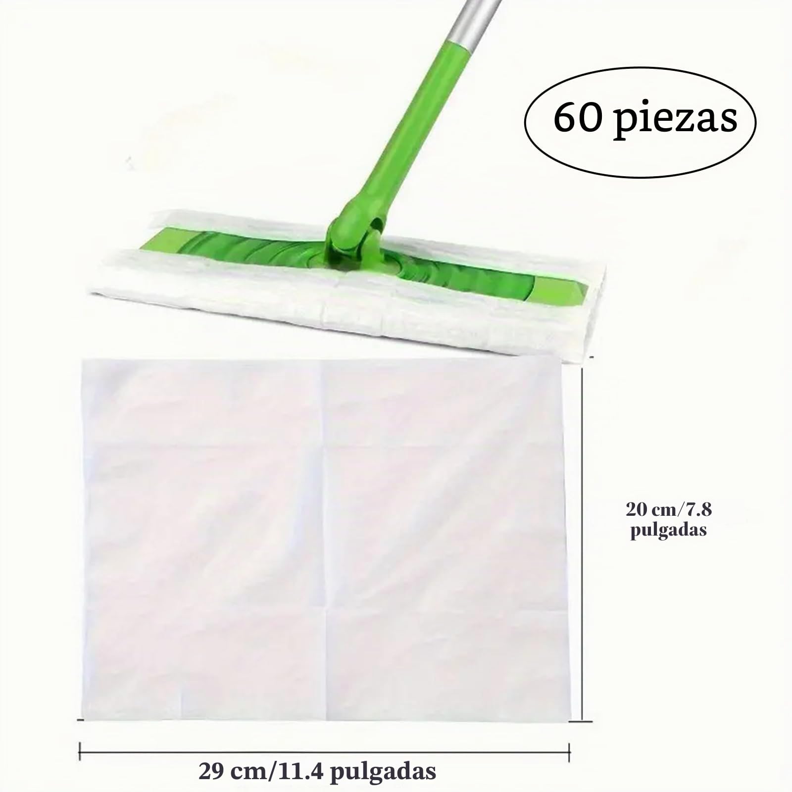 Paños Desechables para Fregona - Recambios Compatibles con Mopas y Bayetas - Toallitas de Limpieza Rápida