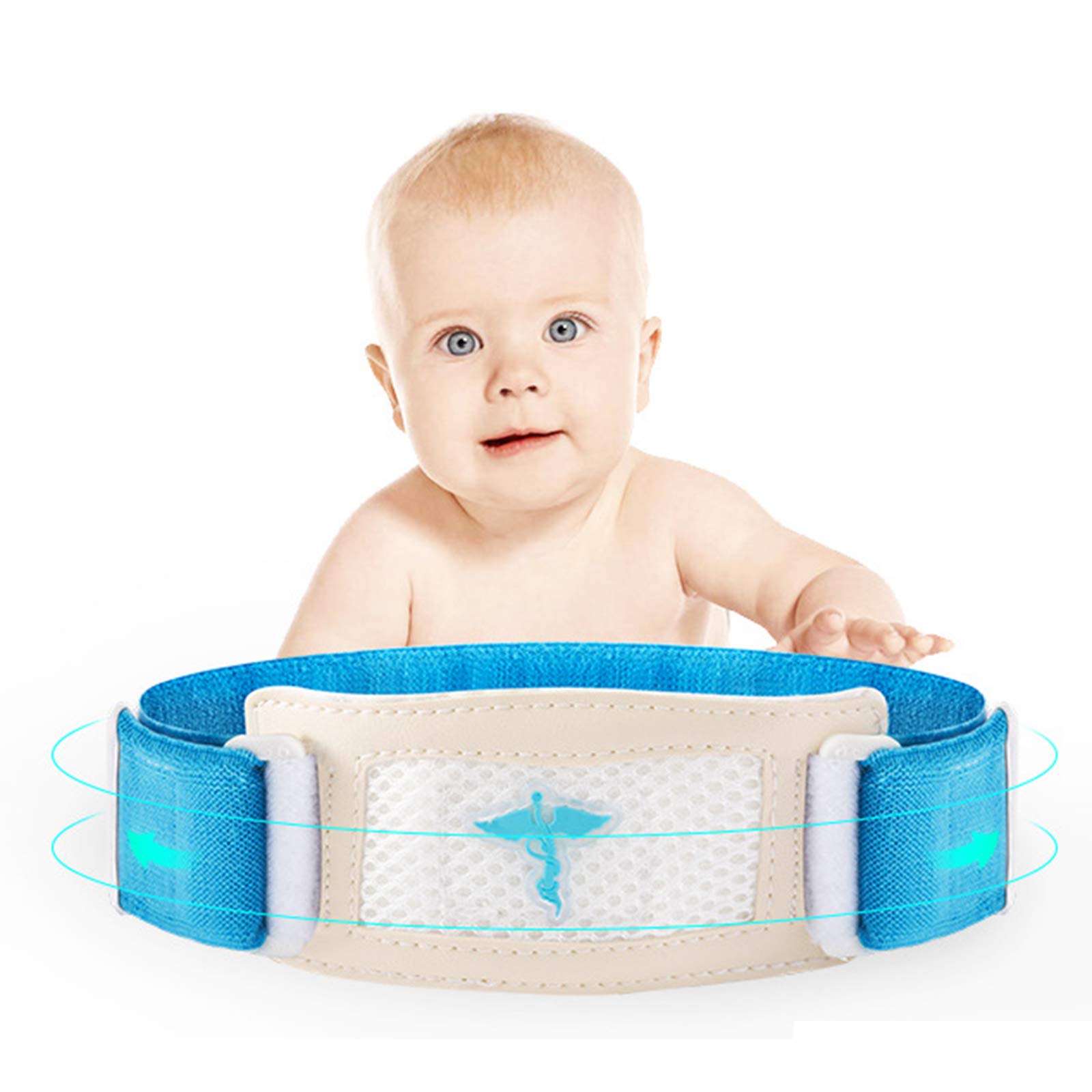 Umbilical Hernia Belt Baby Belly Button Band Infant Belly Wrap Abdominal Binder Hernia Truss Support Adjustable Navel Belly Band Newborn Umbilical Cord