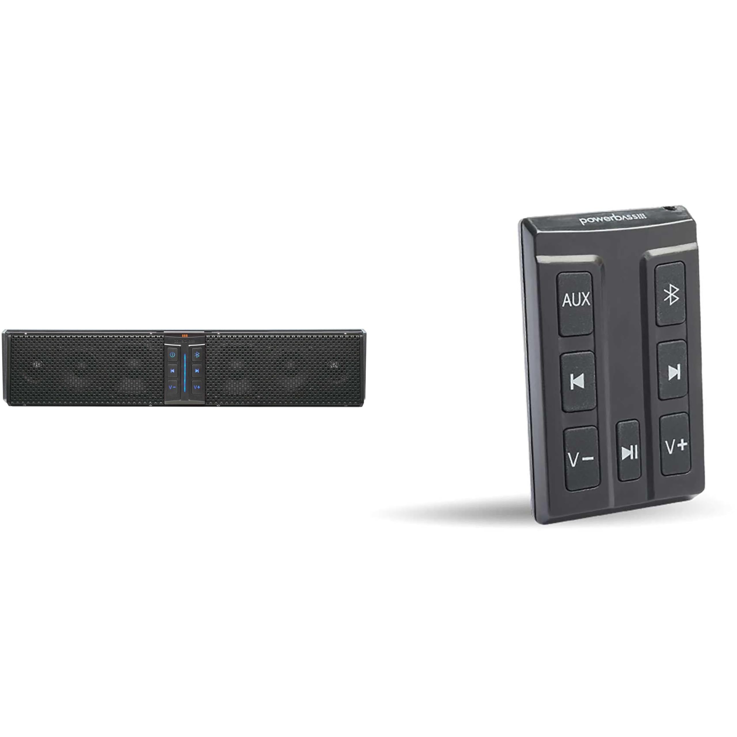PowerBass XL-650-6 Speaker System Bluetooth Powersports Sound Bar with XL-SBCONRF - XL Soundbar External Wireless Controller