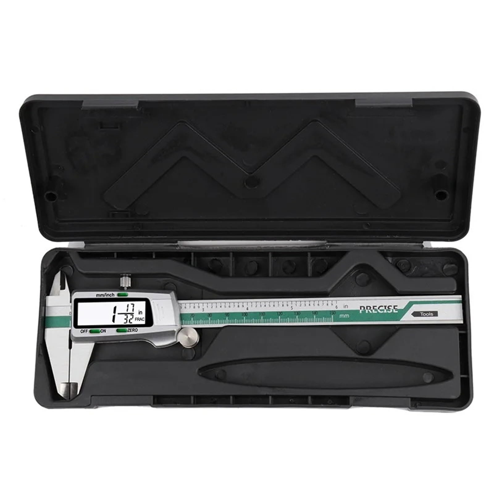 Calibrador digital ET50 de 150 mm de acero inoxidable, con precisión de 0,01 mm for componentes mecánicos.
