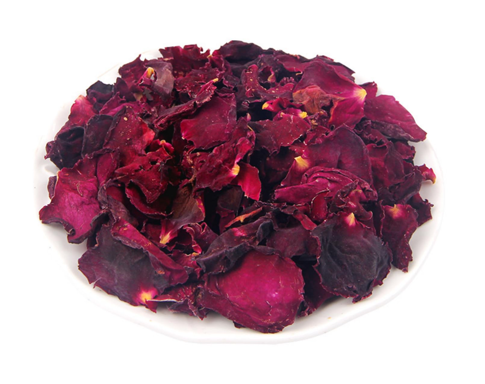 Dried Red Rose Bud Petals, Real Natural Dried Rose Petals 4oz for Bath Tea, Cake, Soap Making, Candle Making, Wedding, Confetti, DIY Crafts Edible. (darkpetal50g)