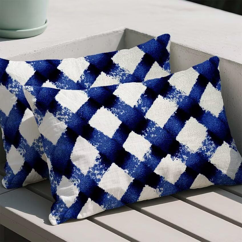 Housse de coussin bleu marine imperméable 80x100 protégeant contre la pluie