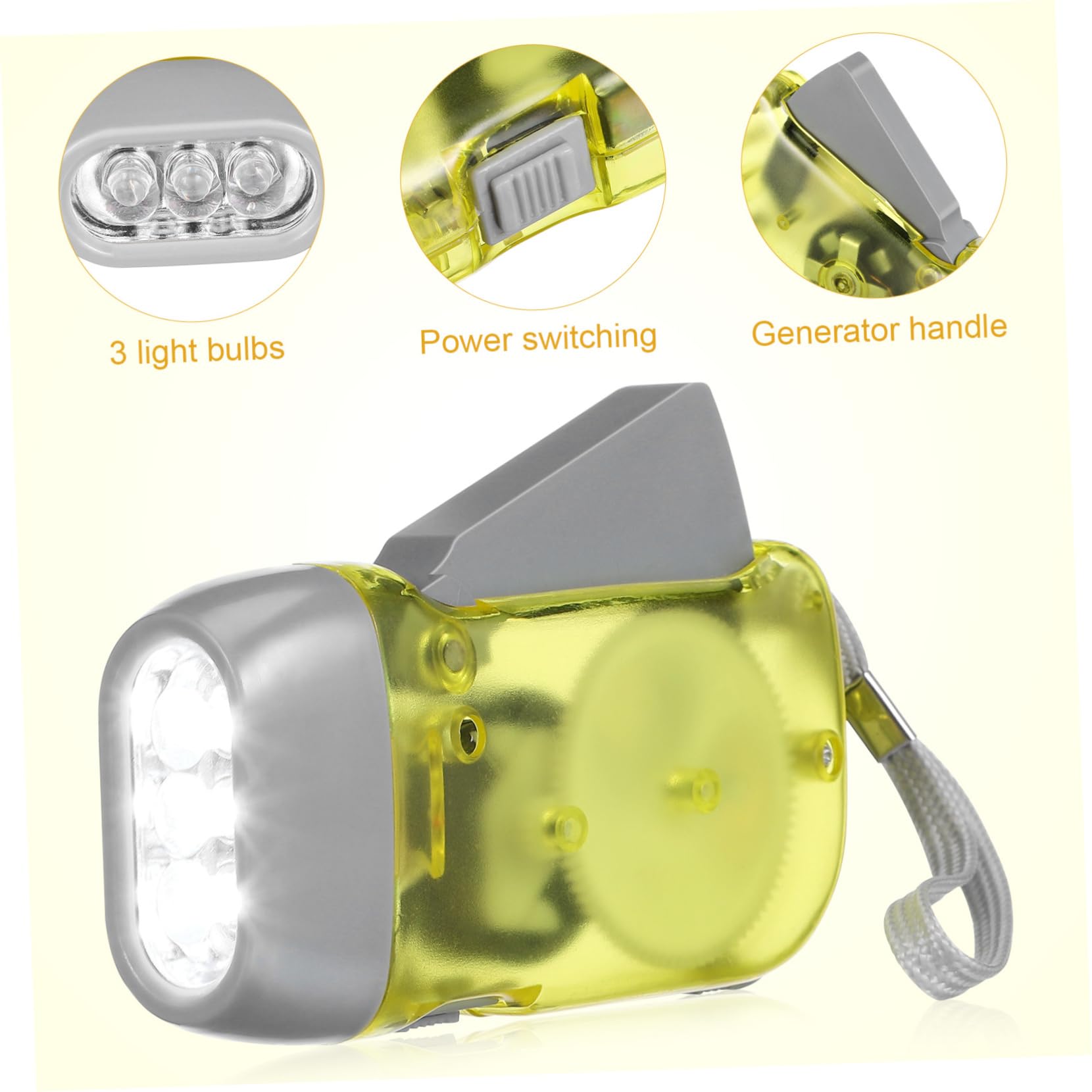 Kisangel Linterna De con Led Linterna De Emergencia Portátil Luz De Camping para Adultos para Actividades