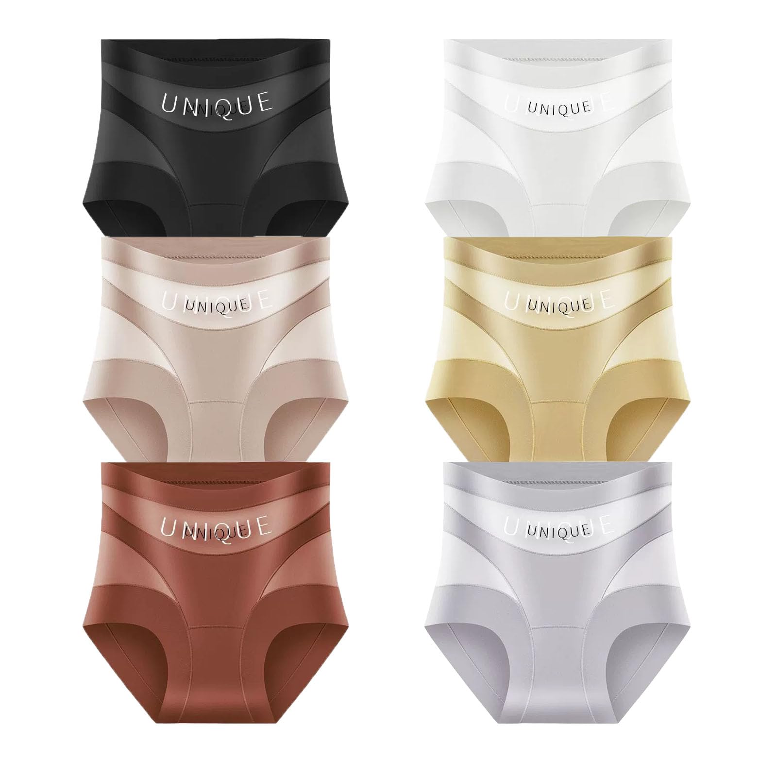 Reyneey Curvlya Underwear, Women’s Silky Soft High-Waisted Tummy Control Seamless Full Coverage Boyshorts Panties — view 12