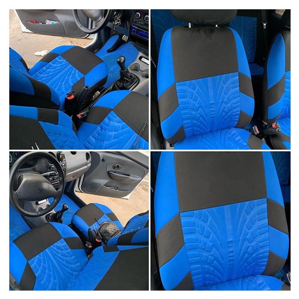 Auto Set Coprisedili per Fiat Panda Hybrid City Cross, Copri Sedili Auto Anteriori e Posteriori Coprisedile Traspirante Antiscivolo Protezioni per Sedili,E/Blue