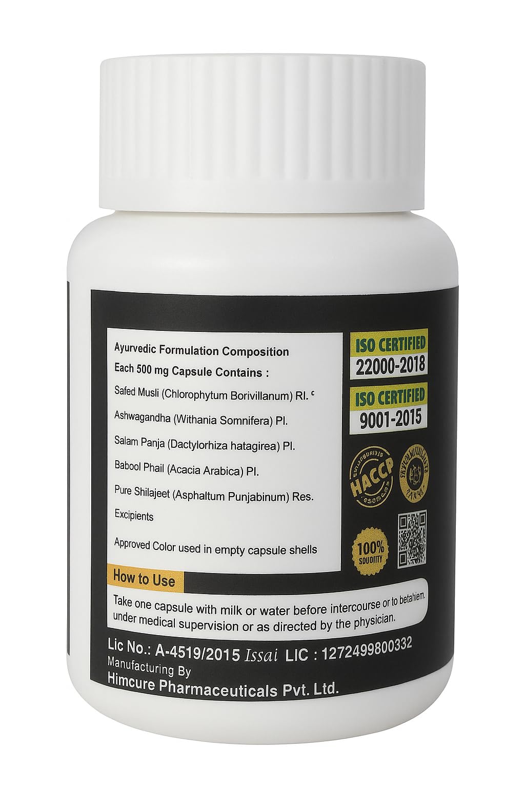 Black Horse Ayurvedic Formula Capsule for Men | Stamina Energy Strength & Vitality Support | 10 Capsules — Amazon image 8