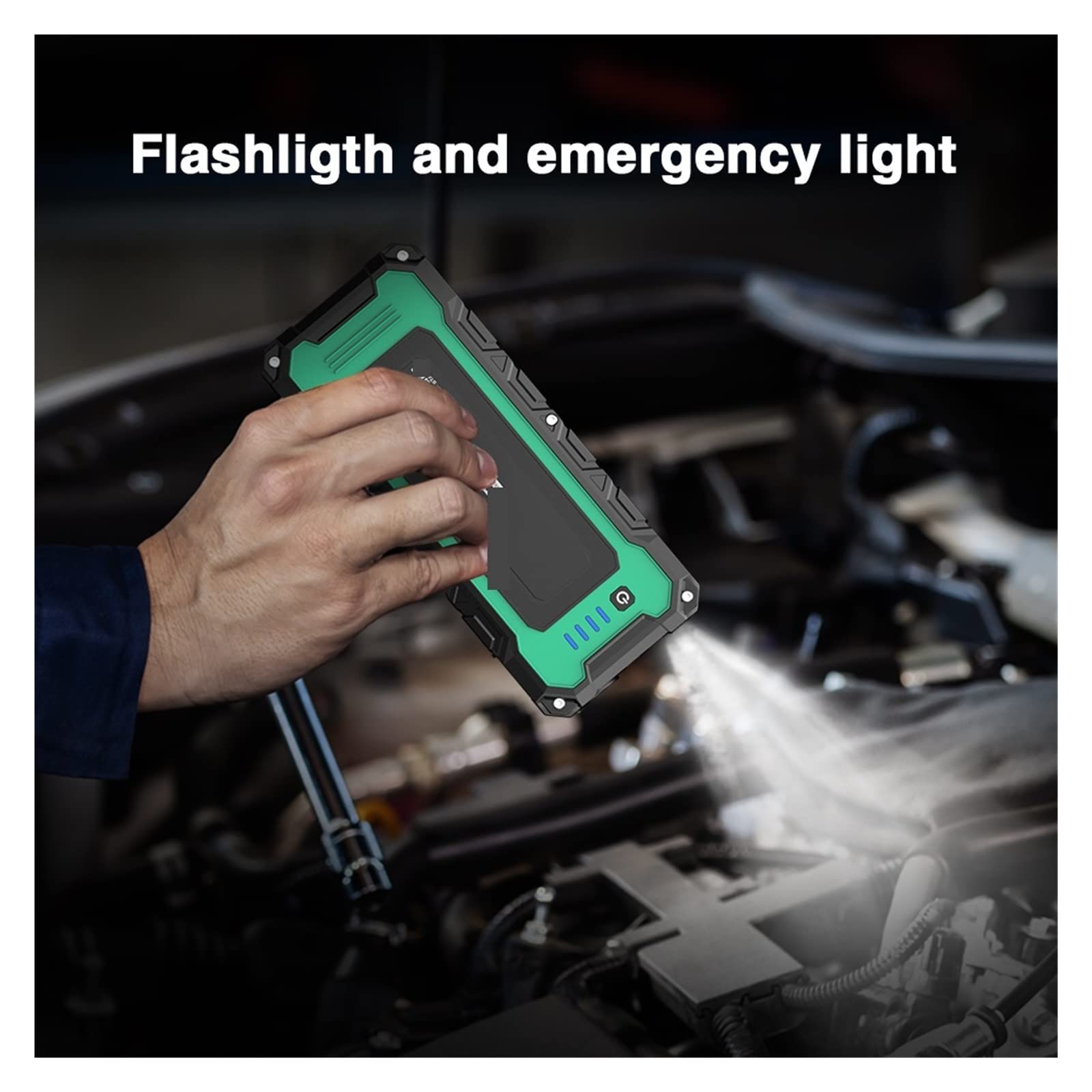 Caricabatterie, Auto Jump Starter 20800mAh Power Bank 2000A 12V Caricabatteria portatile Dispositivo di avviamento automatico di emergenza