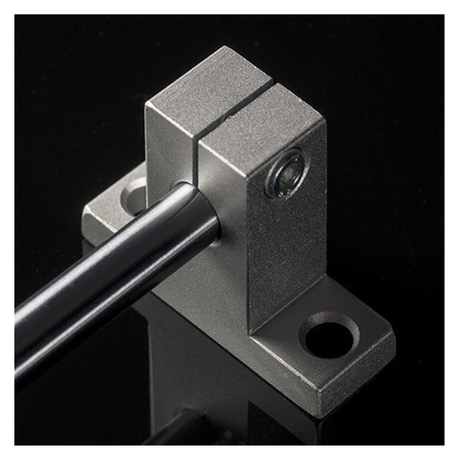 SK25 Lot de 4 guides de mouvement linéaires SK25 SH25A 25 mm Support d'arbre linéaire 25 mm Support de rail linéaire pour XYZ Table CNC Pièces CHFENG-G