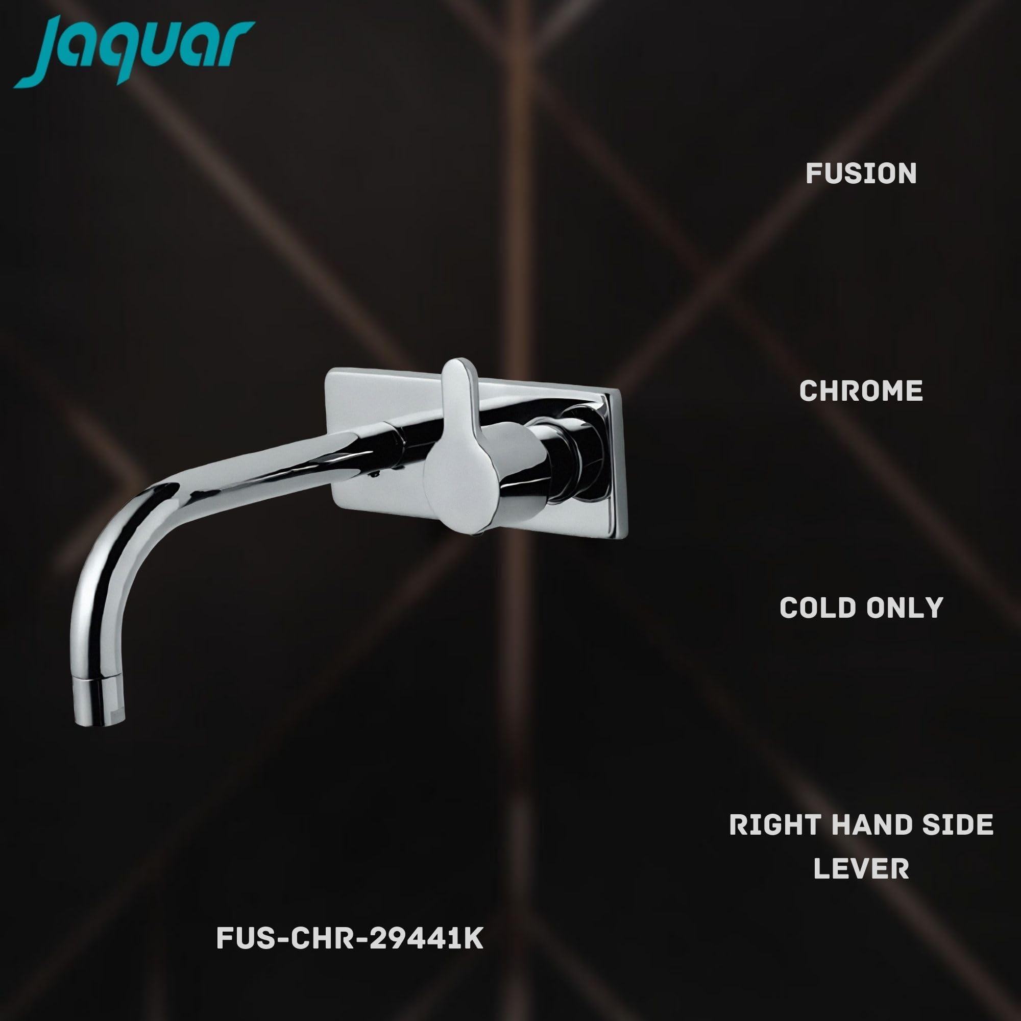 JAQUAR Fusion Series Wall Mounted Cold ONLY Basin TAP (Chrome
