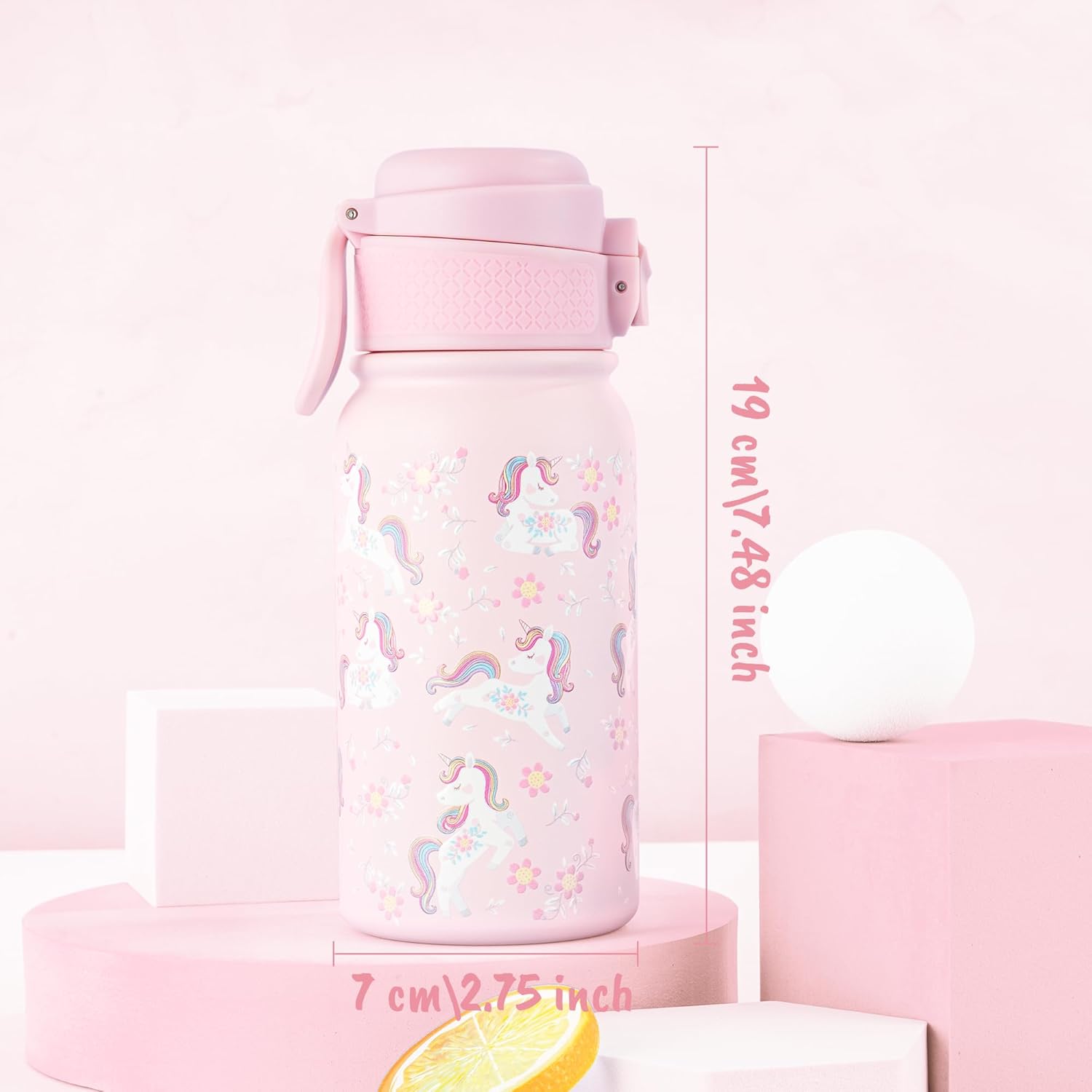 GOPPUS 12oz Kids Water Bottle – BPA-Free, Leak-Proof, Insulated Stainless Steel – Sweat-Proof, Reusable for School, Sports, and Outdoor Activities - Image 7