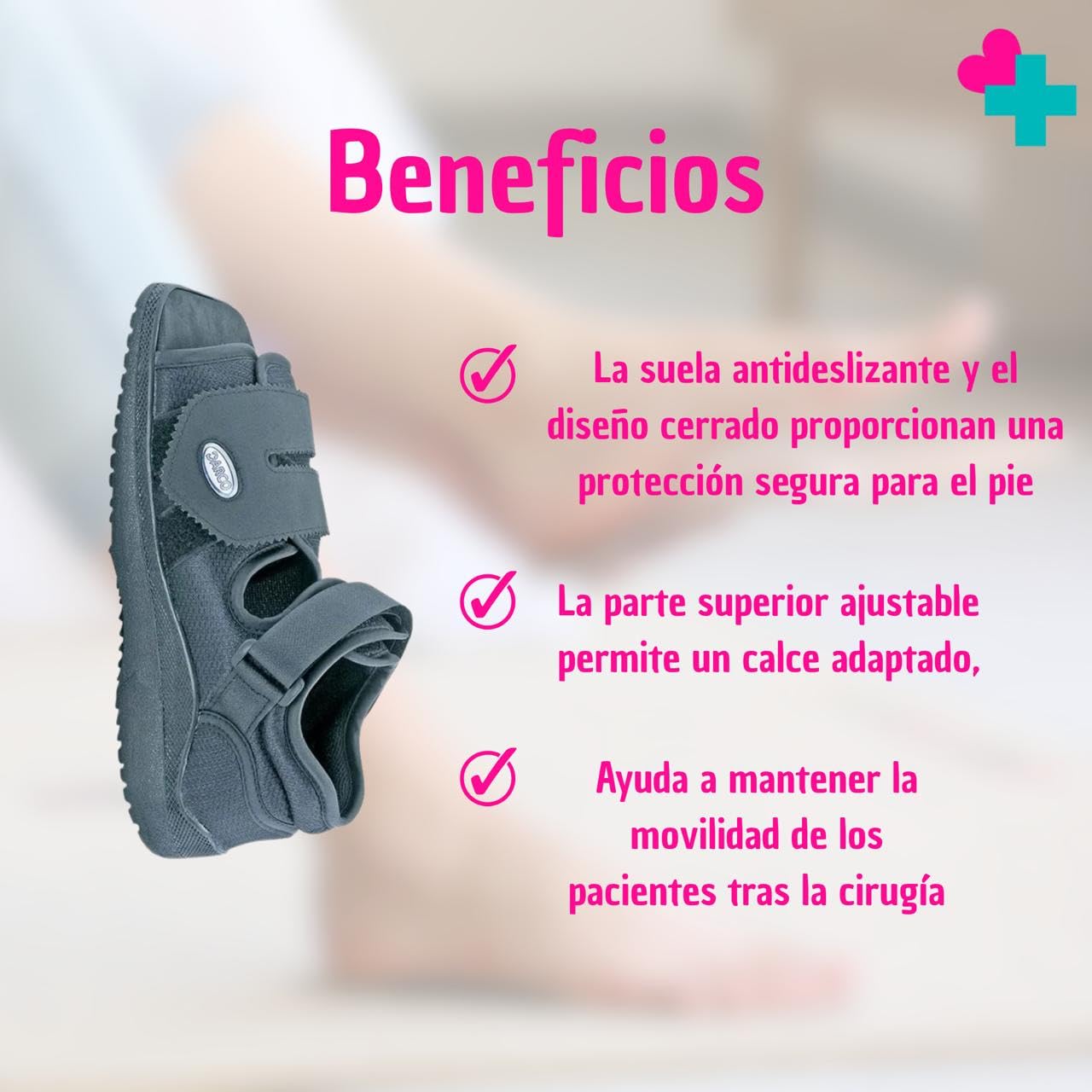 GERCARE Bota Ortopedica Walker Darco Unisex. Zapatos Ortopedicos Mujer Recuperación y Confort. Zapato Postoperatorio Ideal