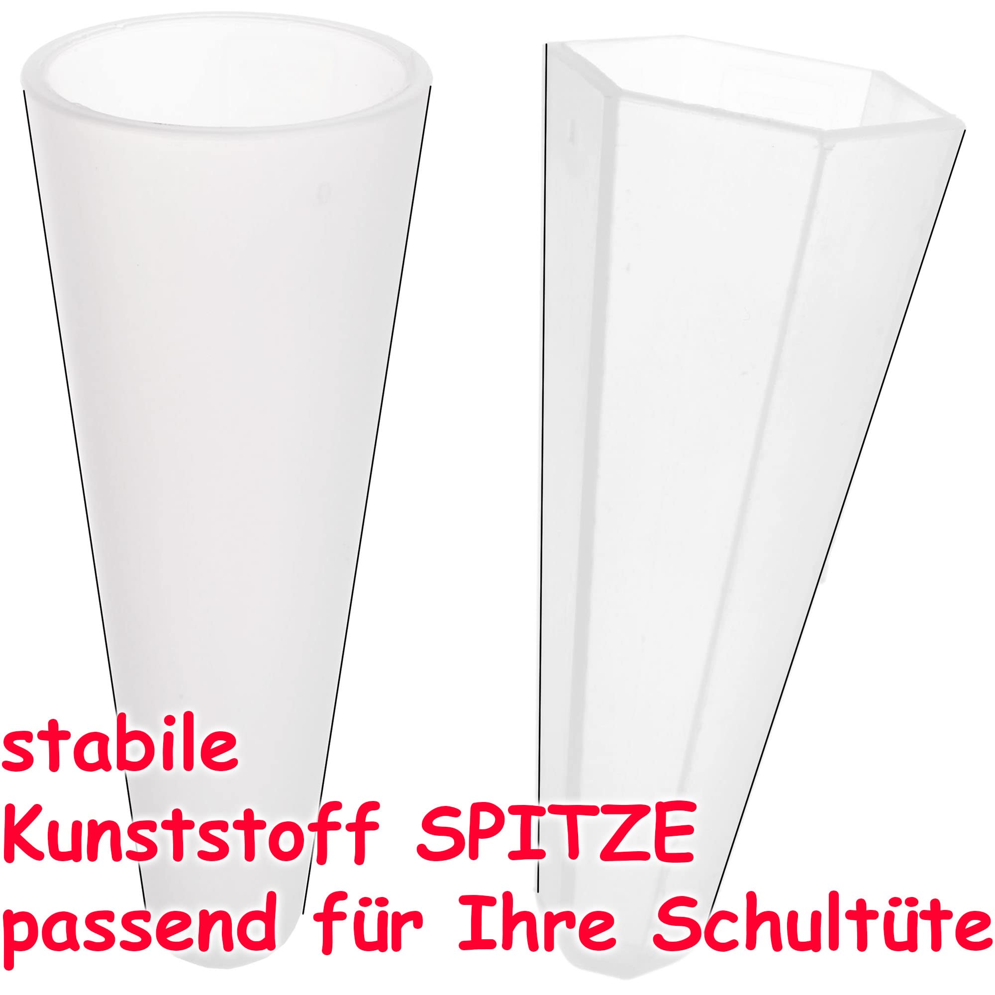 alles-meine.de GmbH mit Glitzer & Glimmer ! Schultüte - Einhorn - Regenbogen Mähne 70-100 cm Größe wählbar inkl. Name - + Kunstoff Spitze + Schleife - Tüllabschluß/Fi..