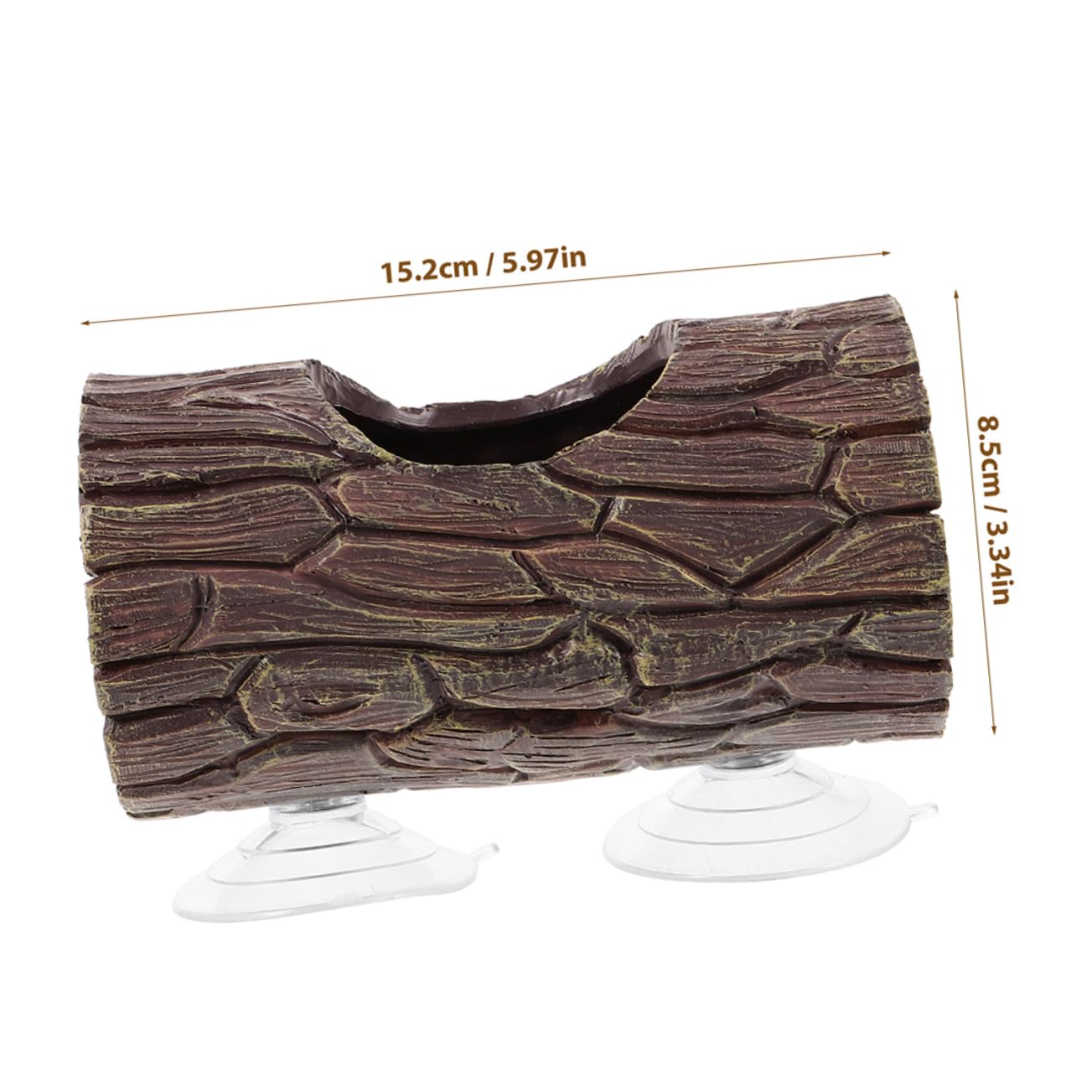 HOLIDYOYO Lizard and Gecko Hideout Reptile Accessories Suction Cup Fish Tank Decor