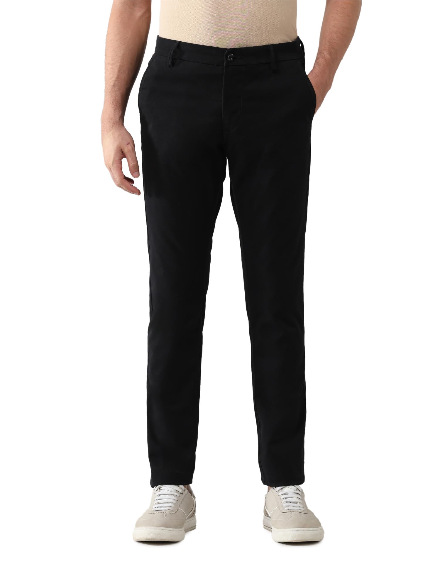 arrow sports Men's Twill Slim Fit Solid Chinos-picture-41