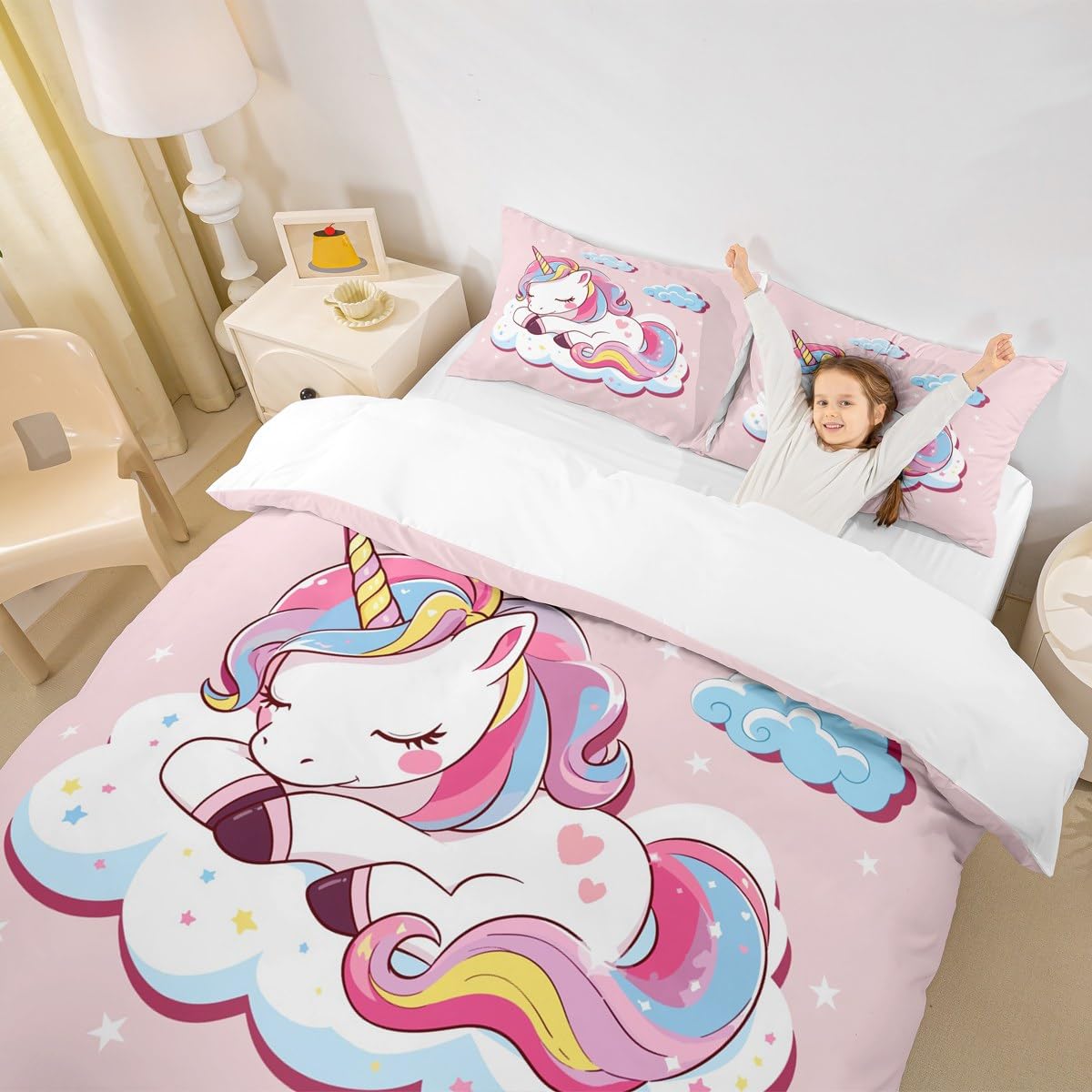 Homemissing Set di biancheria da letto per bambini, con