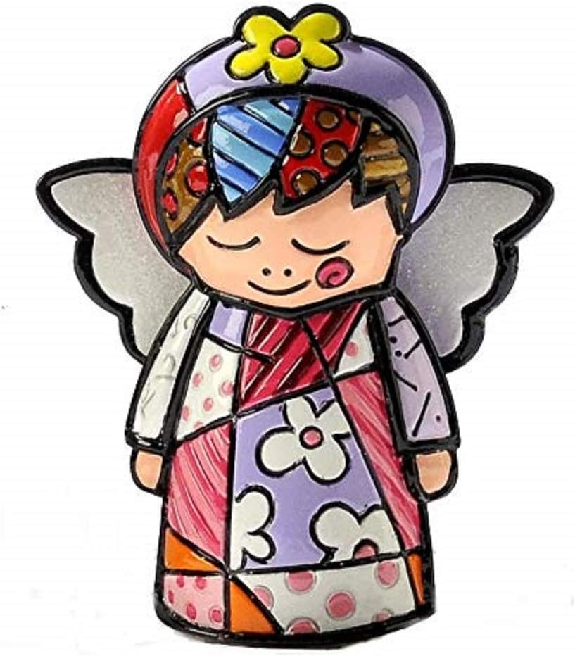 Romero Britto Giftcraft Mini Angel Figurine, Ceramic, Multicoloured, One Size