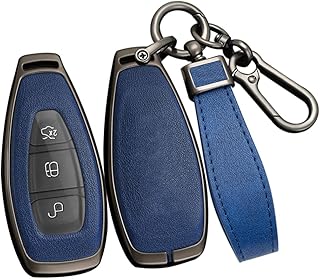 ontto Car Key Case Cover Fits Ford Focus 3 4 ST Mondeo MK3 MK4 Fiesta Fusion Kuga Ecosport S-Max Key Case Key Case Key Case Key Box Key Fob Accessories Black Blue