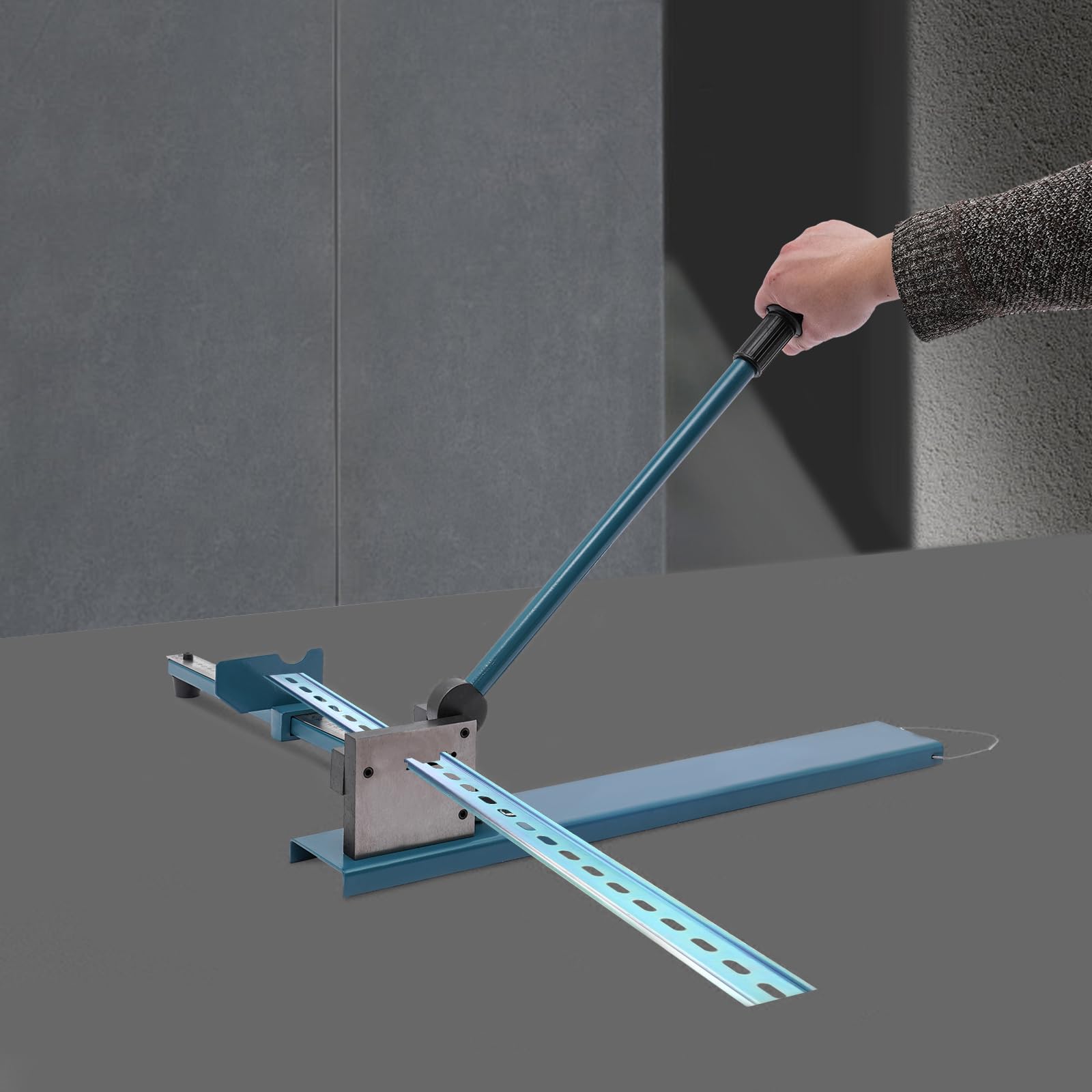 Cortador de riel de aluminio manual, herramienta de corte carril