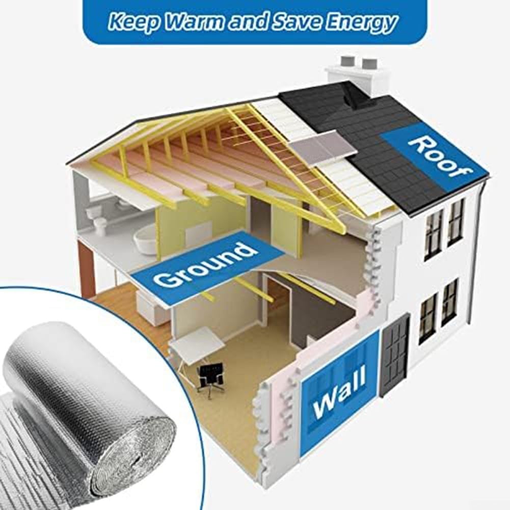 Rollo de papel de aluminio reflectante burbujeante diseñado para un control óptimo de la temperatura en estructuras