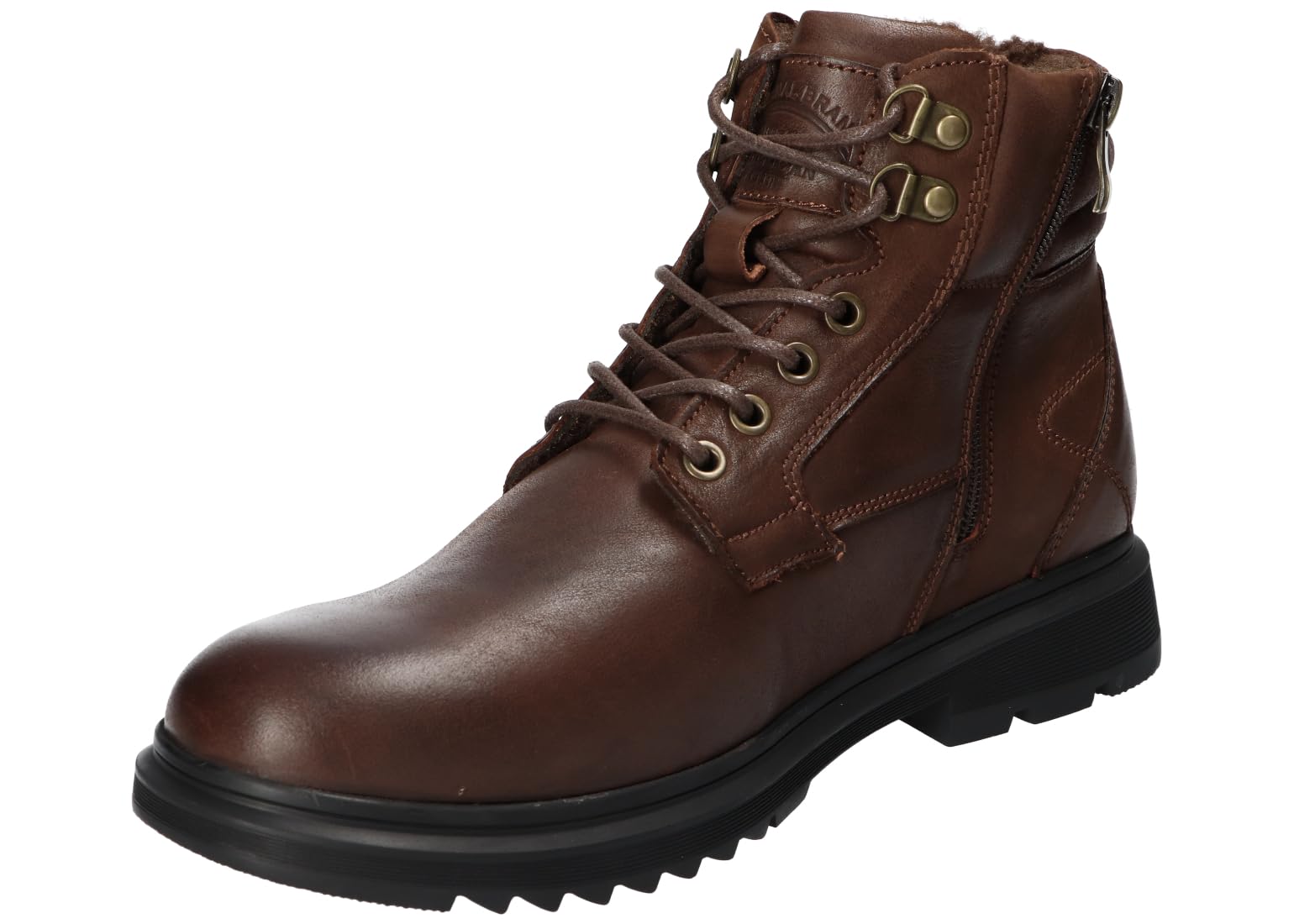 CY88 OCIEPLANE TRAPERY BUTY ZIMOWE SKÓRZANE MĘSKIE CO 42