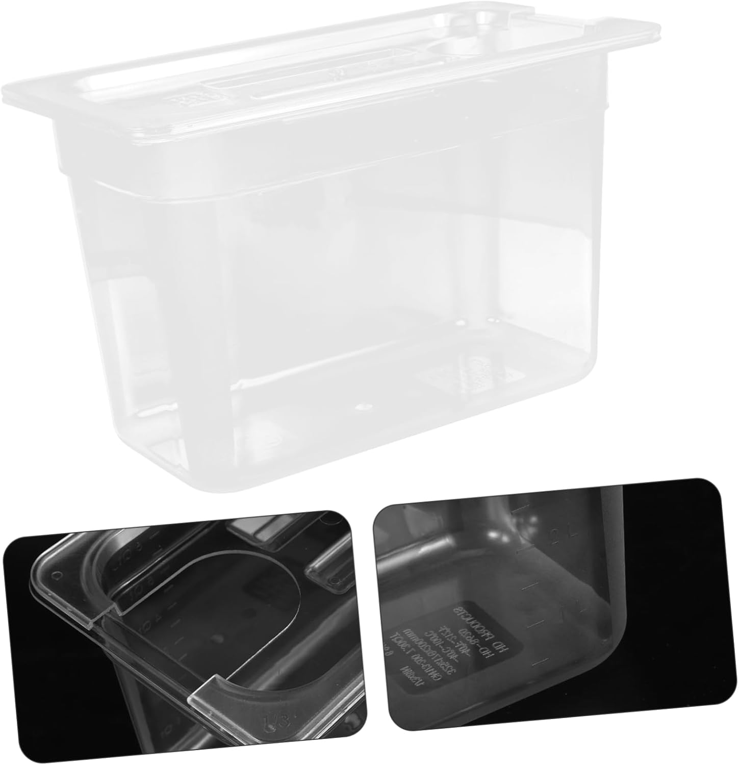Small Sous Vide Containers 6l Slow Cooker Box Ergonomic Grip Household Cooker Container Low Temperature Cooking Storage Case
