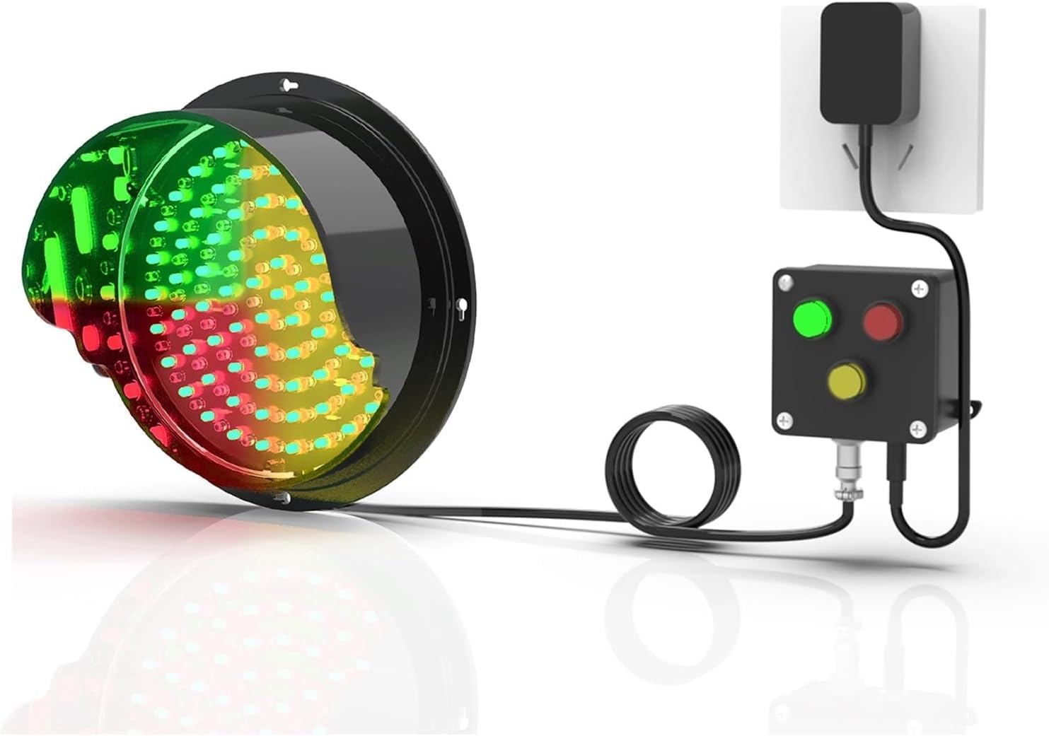 Feux De Signalisation Led Rouge/vert/jaune Pour Quai De Chargement, Feu Stop/marche Industriel, Éclairage Mural Pour Quai De Chargement, Commande Par Bouton, Guidage Multicolore, Utilisation