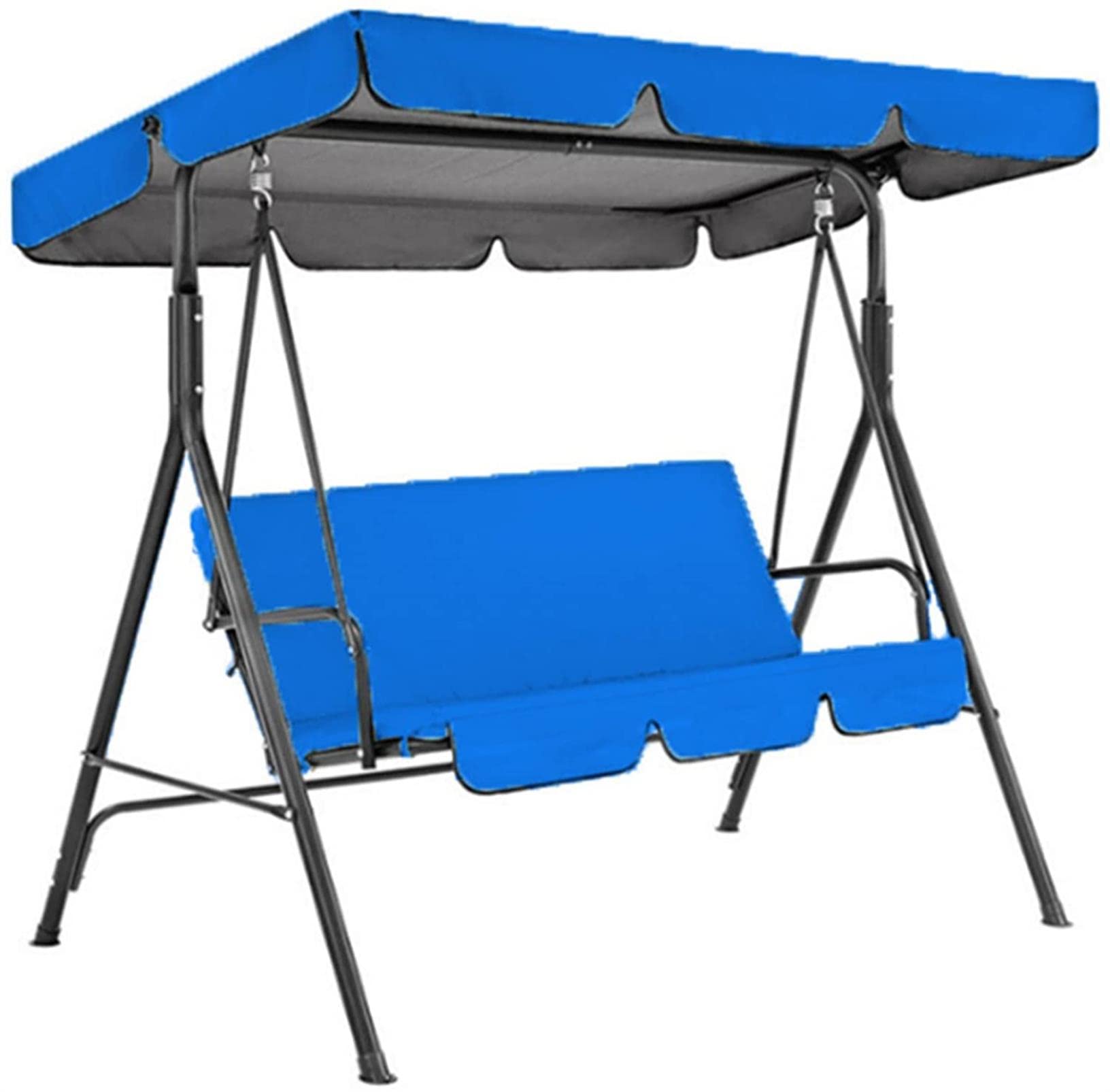 IBOWZ Tetto di Ricambio Universale Tenda a baldacchino per Patio, Copertura Superiore Impermeabile, Copertura per baldacchino di Ricambio per Sedia a Dondolo a 2/3 posti, coperture per mobili da g