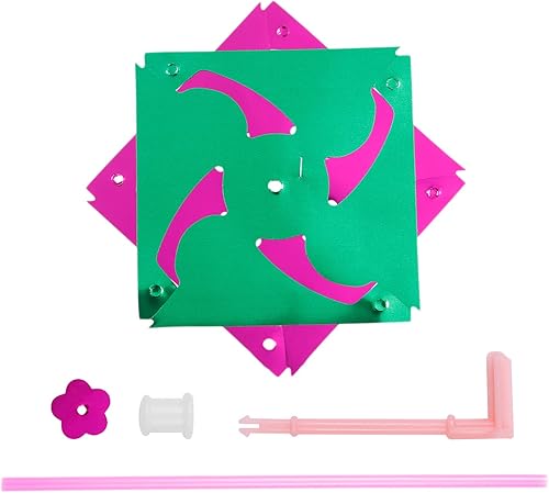 Miniatura 7 de Elcoho Molino de viento de plástico arcoíris de 100 piezas, molinetes de fiesta, molinetes de bricolaje para niños, juguete para jardín, fiesta,