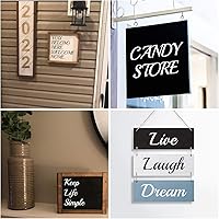 Vista 3 de 3 Inch Alphabet Letter Stencils for Painting - 70 Pack Letter and Number Stencil Templates with Signs for Painting on Wood, Reusable Cursive Letters