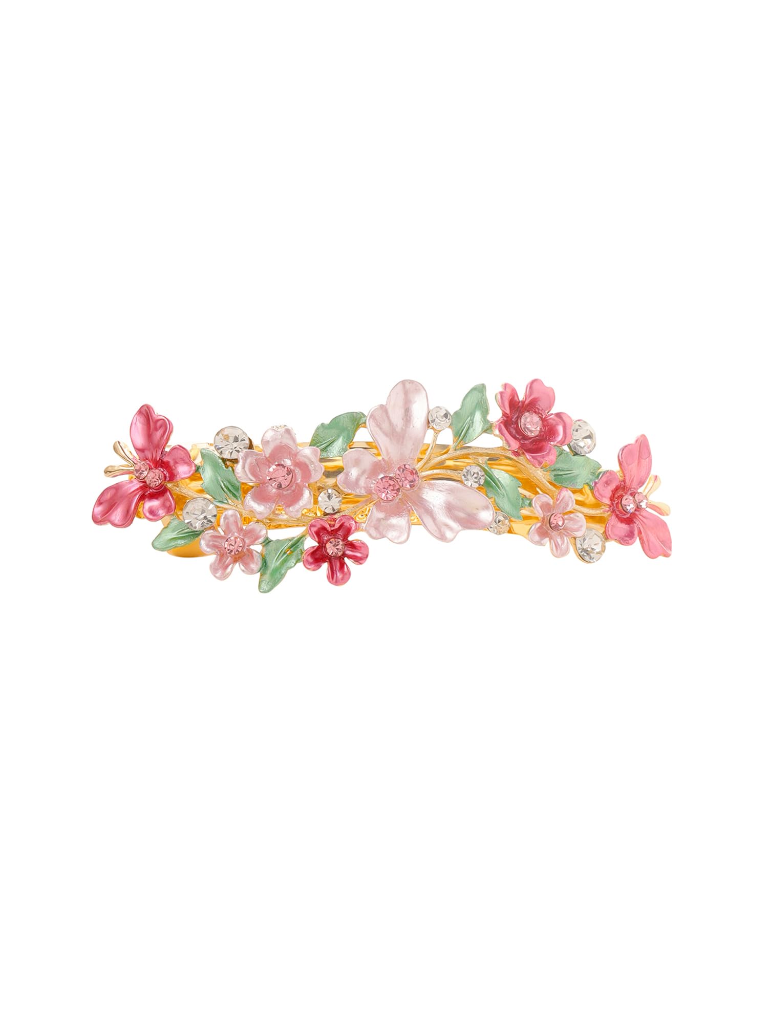 Yellow Chimes Hair Clips for Women Hair Barrette Clips for Girls Pink Butterfly Hairclips French Barrette for Girls and Women Hair Accessories.