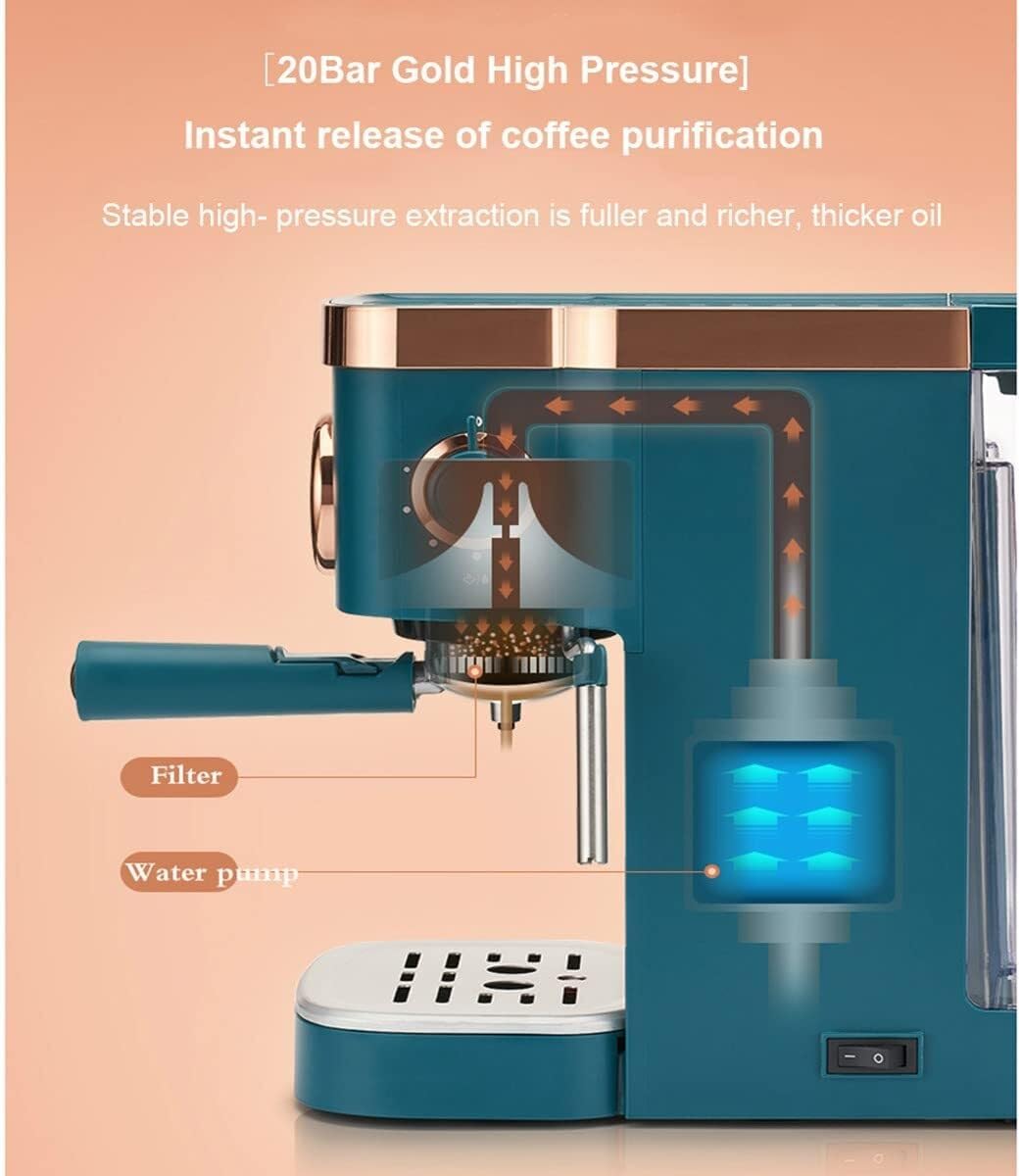 TRTDYFKH Semi Automatic Italian Coffee Maker Machine With Steam Milk Frother, 20Bar Cappuccino Latte Mocha Espresso Coffee Maker Home Mini Steam Fancy Milk Foam 6 61Yv7hV59ML. AC SL1200