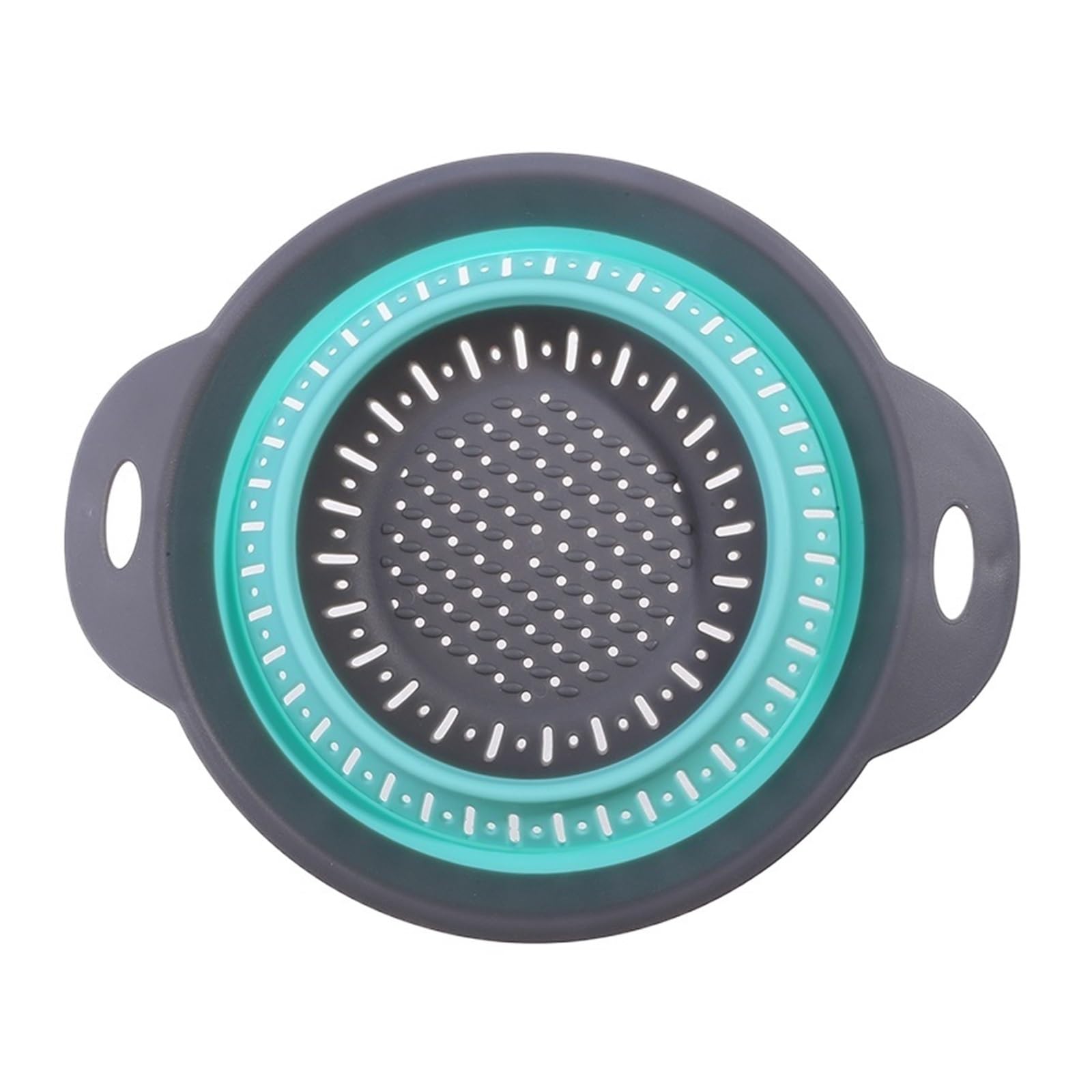 WZPTLKIBAD Silicone Foldable Colander Basket for Fruit Vegetable Draining
