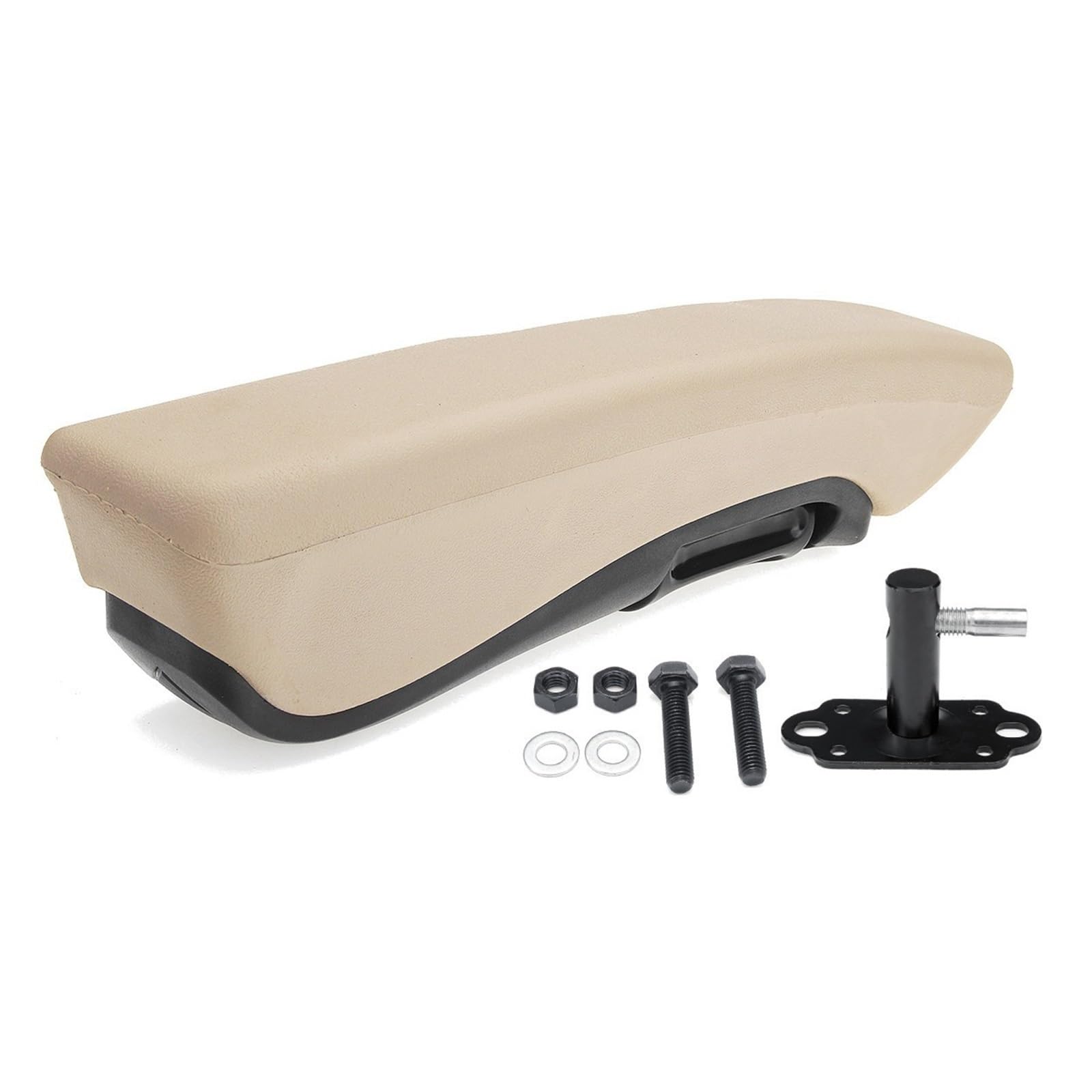 AWEUDNHI Car Armrest Box Seat Armrest Adjustable Wear-resistant Accessories, Suitable For Car Truck RV Pickup Armrests Console Armrest(Left hand beige)