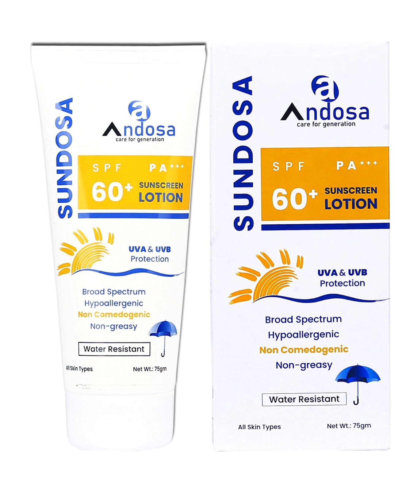 Sponsored Ad - Sundosa SPF 60 Sunscreen Lotion, 75g, By Andosa Lab (1)