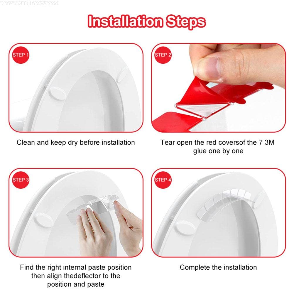 anti-éclaboussures universelle pour siège de toilettes, transparent, étanche pour enfants et adultes