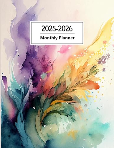 2025-2026 Monthly Planner: Two Years Schedule Organizer from January 2025 to December 2026 with Holidays, Notes