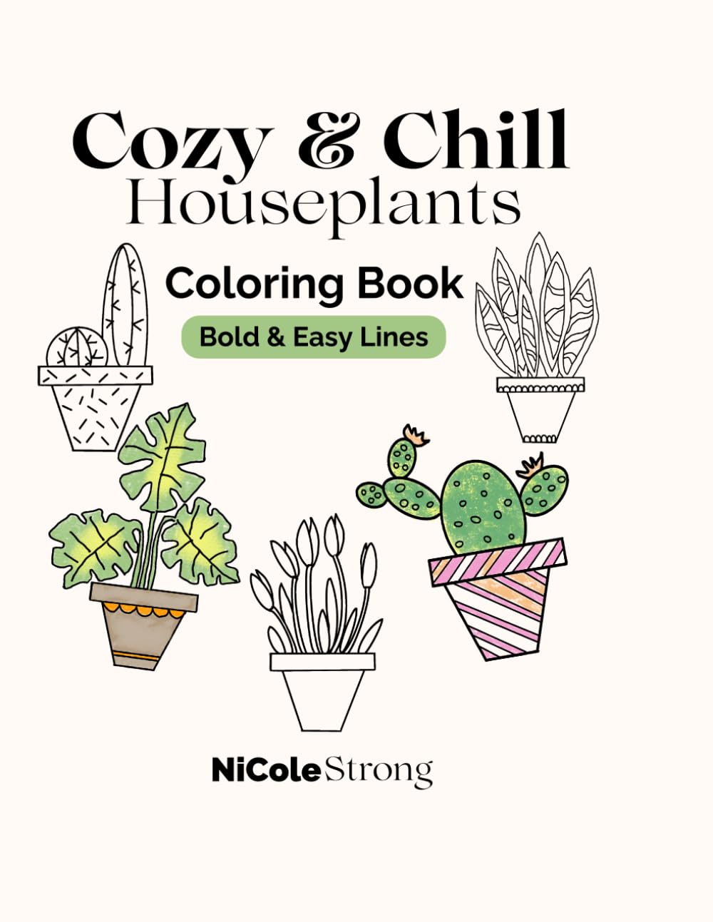 Cozy & Chill Houseplants Coloring Book