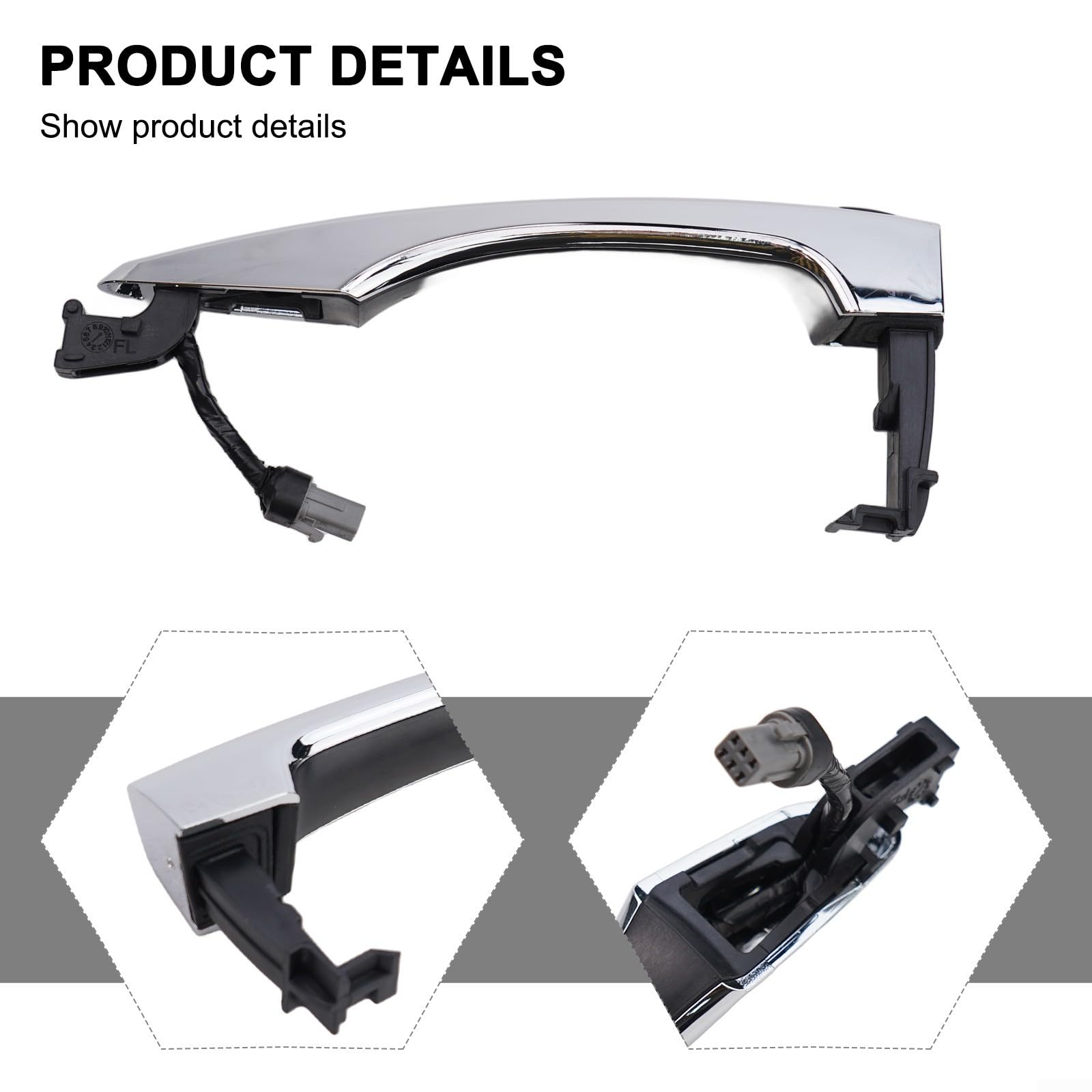 SPORTARC per for smart Key Equipaggiata Maniglia Esterna Anteriore Sinistra per for hyundai per for tucson (2016 2021), Codice Parte OEM 82651D3710