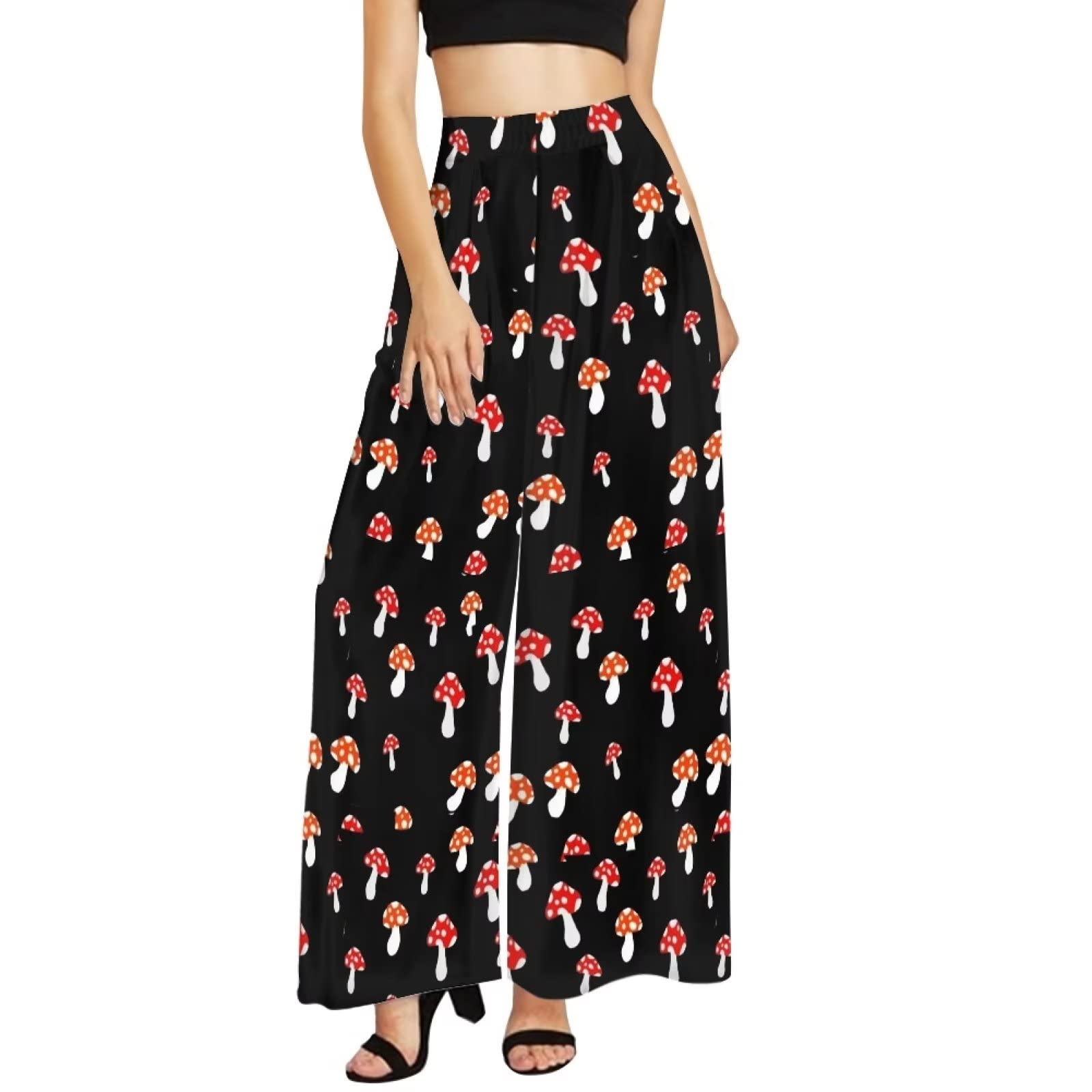 Pantalon jambe large confortable femme Binienty contre les vêtements serrés