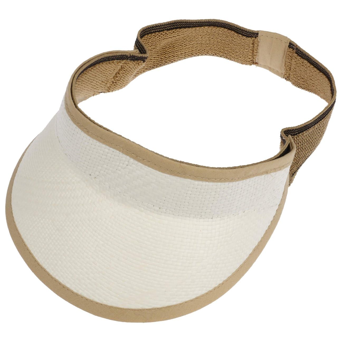 LIERYS Visiera di Spiaggia Panama Donna - Made in Ecuador Arrotolabile Paglia con Visiera, pistagna, pistagna Primavera/Estate Estate