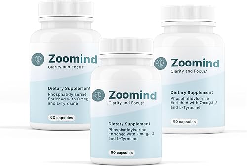 Miniatura 4 de Suplemento dietético Zoomind. Promueve la claridad y la concentración. Rico en omega-3, fosfatidilserina (PS) y L-tirosina. Apoya la función