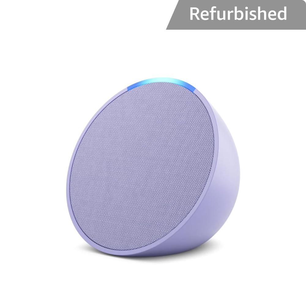 Certified Refurbished Echo Pop| Smart speaker with Alexa and