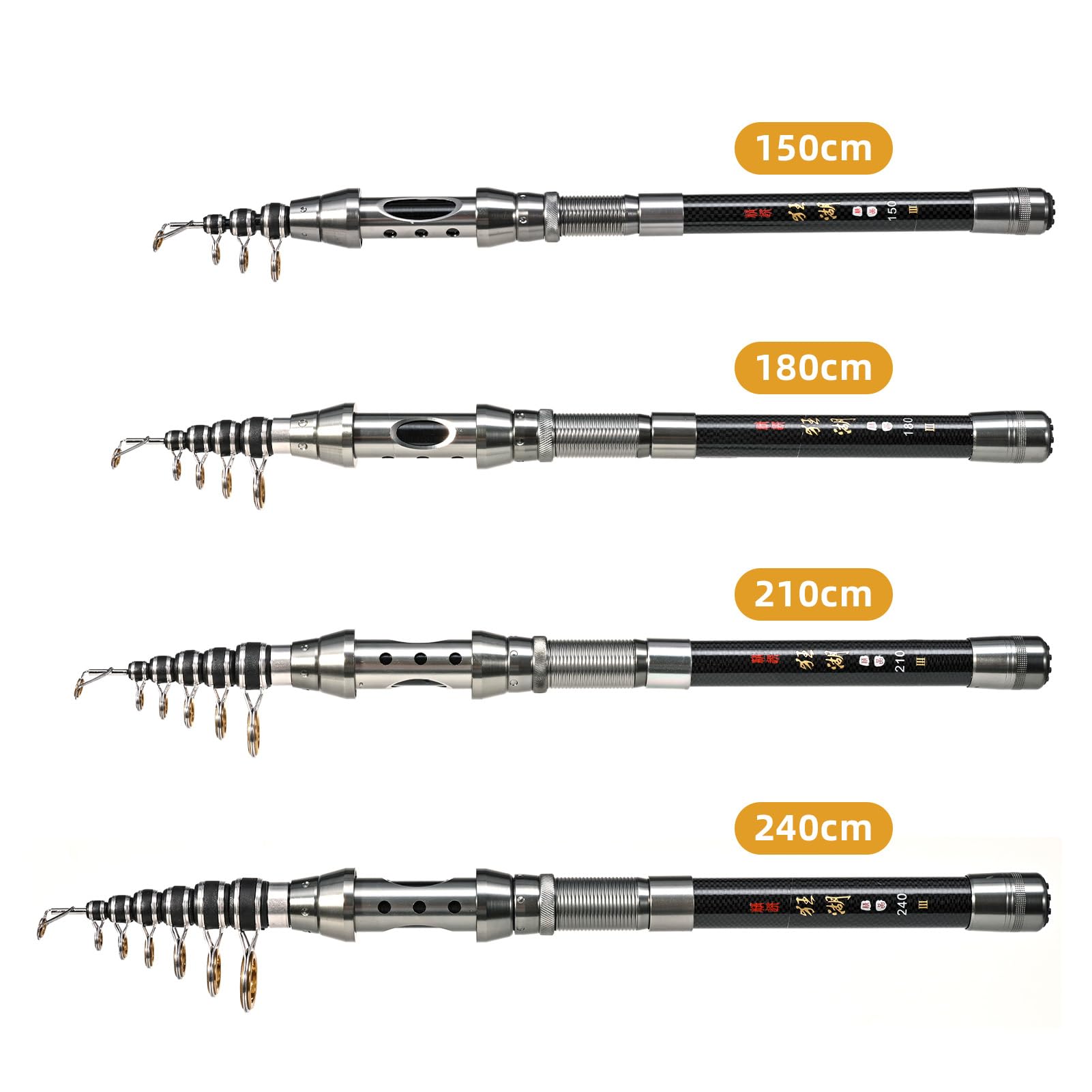 Kit portatile leggero combinato con canna da pesca telescopica e mulinello con labbro per pesci e pinze per gli appassionati di pesca