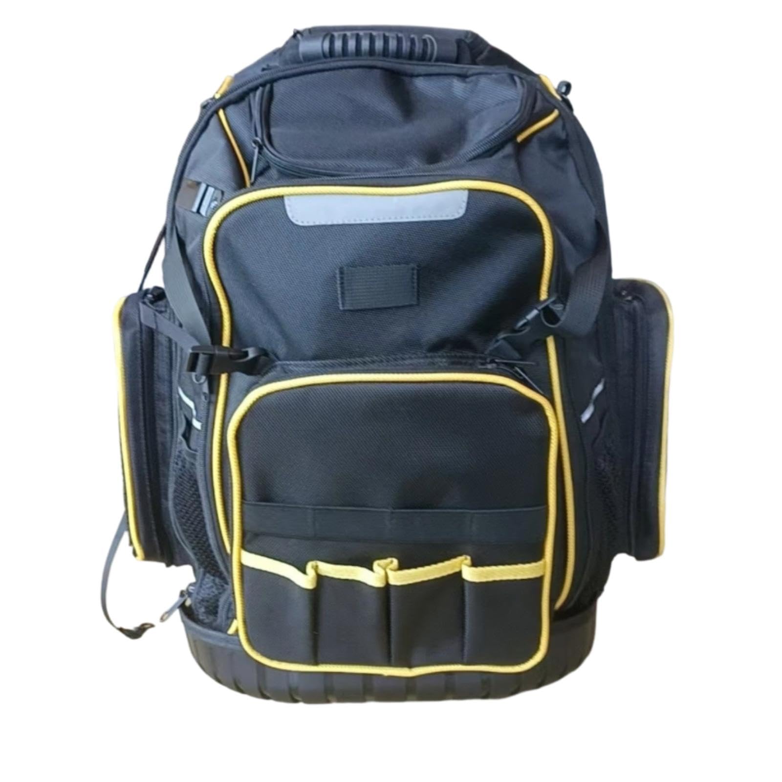 Rolling Tool Backpack Handle Wheeled Tool Backpack Orange and Yellow Trim-image-15