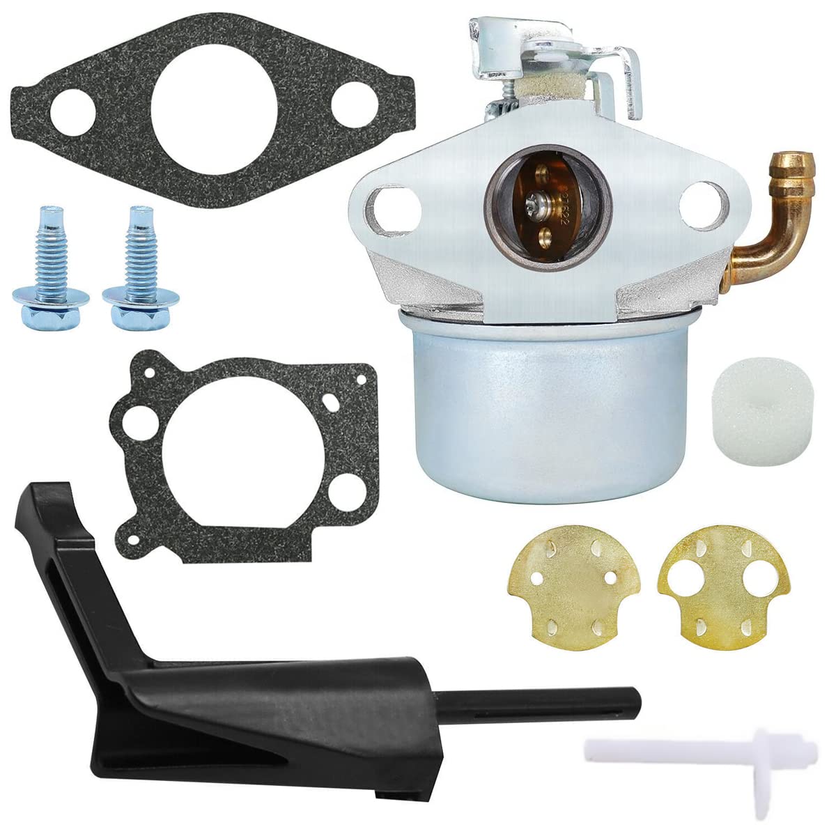 Realman Kit carburateur 12211 215369 215369 215434 792970 798654 214706T pour motoculteur Briggs & Stratton 150000 850 Intek 190 John Deere 020382 Poulan Pro PRRT850 96092001301